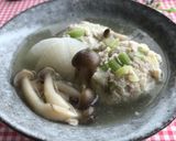 秋冬野菜ふわふわ鶏団子汁作り方5写真