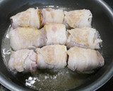 簡単！角煮風☆厚揚げ肉巻きの白だし煮作り方5写真