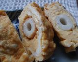 ちくわが丸ごと入った、たまご焼き(^^♪作り方6写真