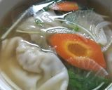 めんつゆで餃子スープ作り方6写真