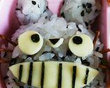 今日のキャラ弁9/12(トトロ)作り方1写真