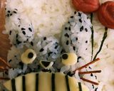 今日のキャラ弁9/12(トトロ)作り方3写真