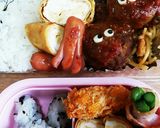 今日のキャラ弁9/12(トトロ)作り方4写真