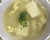 豆腐と玉子の白だしスープ作り方5写真