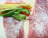豚肉のしょうが巻き焼き作り方1写真