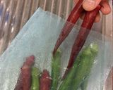 赤オクラと納豆のカラフル冷ややっこ作り方1写真