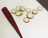 赤オクラと納豆のカラフル冷ややっこ作り方2写真