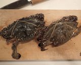 ワタリガニの白ワイン蒸し作り方1写真