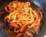 ナポリタン風焼きうどん作り方4写真