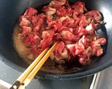 濃い味でお弁当に最高！★豚コマの甘辛煮★作り方1写真
