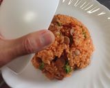 四角豆が手をつないでオムライス作り方5写真