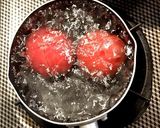 完熟トマトde作る☘️トマト味噌スープ作り方1写真