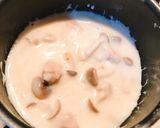 鶏肉ときのこのホワイトソースオムライス作り方6写真