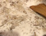 キノコのもち麦入りクリームリゾット作り方4写真