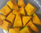レンチン☆ほくほくカボチャの煮物作り方1写真