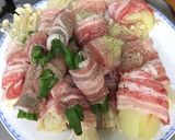 アスパラとえのきの肉巻き おろしソース作り方2写真
