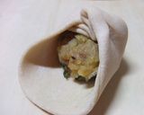 インドの具入りの薄焼きパン・アルパラタ作り方4写真