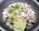 簡単！小松菜と舞茸の親子丼風炒り卵作り方2写真