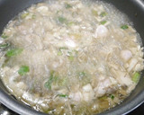 簡単！小松菜と舞茸の親子丼風炒り卵作り方3写真