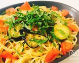 茄子とトマトの和風ペペロンチーノパスタ作り方10写真