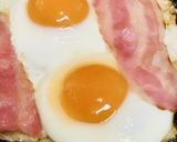 ベーコン&きのこバターの目玉焼き作り方3写真