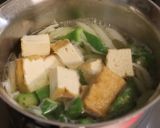 朝夕♪美味♪玉ねぎオクラのかきたま味噌汁作り方2写真