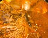 キムチ鍋アレンジ☆キムチーズ雑炊作り方1写真