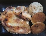 簡単チキンのガリバタグリル焼き作り方5写真