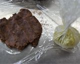 抹茶きな粉クリーム入りおはぎ（ぼたもち）作り方4写真