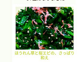 ほうれん草と桜エビの、さっぱり和え作り方10写真