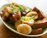 豚バラ肉と厚揚げと半熟卵の炊いたん作り方8写真