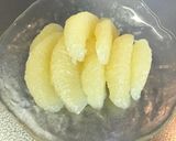 グレープフルーツの練乳&蜂蜜かけ作り方1写真