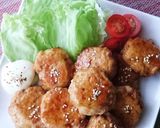 豆腐でふんわり♪鶏つくねの照り焼き作り方11写真
