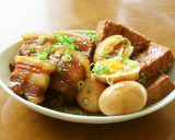 豚バラ肉と厚揚げと半熟卵の炊いたん作り方9写真