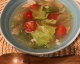簡単 ベーコンレタストマトスープ♡作り方4写真