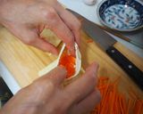 お弁当にも♡お月見にんじんのお揚げとじ作り方4写真