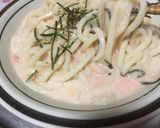 レンジで簡単辛子明太子クリームうどん作り方6写真