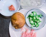 レンチンで！焼きたらこのポテトサラダ作り方1写真