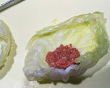 ヤーコンと完熟トマトでロールキャベツ作り方7写真