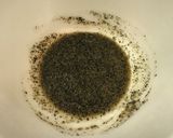 豆苗と人参の胡麻味噌和え作り方3写真