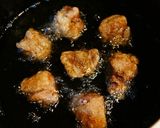 お手軽☆鶏のからあげの彩り野菜あんかけ作り方6写真