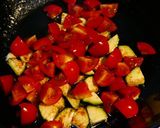 お手軽☆鶏のからあげの彩り野菜あんかけ作り方14写真