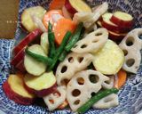 揚げ野菜のうま塩あん☆晩御飯のあと1品に作り方5写真