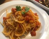 基本のトマトクリームパスタ＋蟹or海老☆作り方8写真
