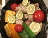 豚バラと夏野菜炒め(スキレット作り方4写真