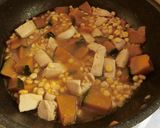 簡単★鶏肉とかぼちゃとコーンのシンプル煮作り方4写真