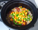 コンビーフ炊き込みご飯作り方4写真