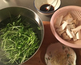 牛肉と豆苗 エリンギのふんわり卵炒め作り方3写真