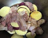 ホットクックで鶏とさつまいもの煮物作り方3写真