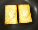 フライパンで厚揚げピザ！キムチチーズ焼き作り方2写真